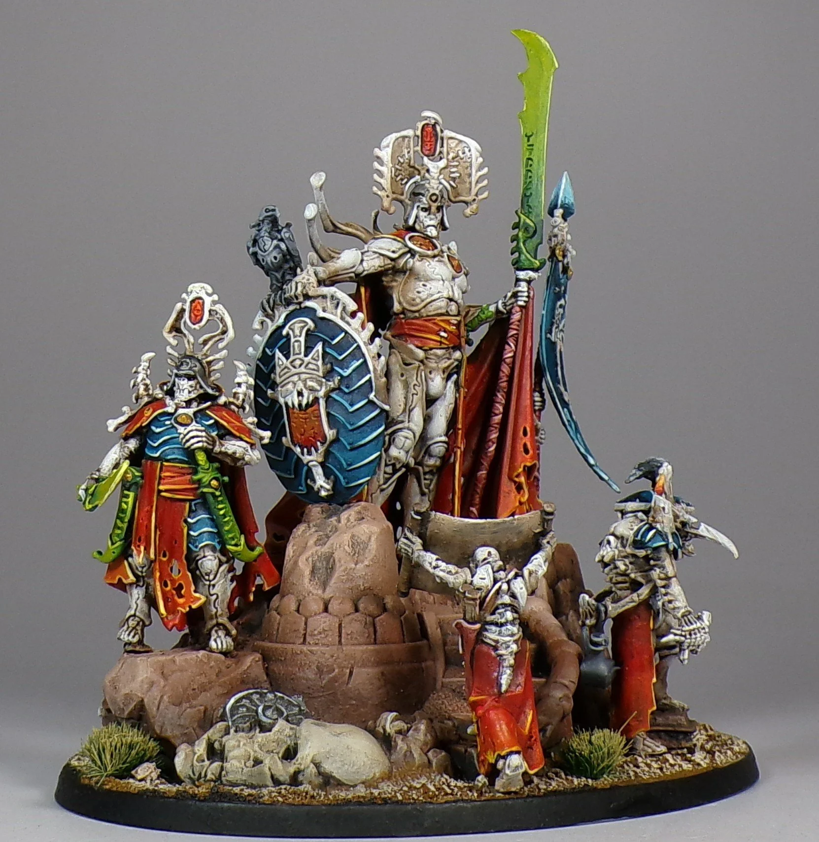 Warhammer Age of Sigmar - Ossiarch Bonereapers raised from the